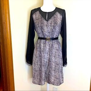Snakeskin Print Dress